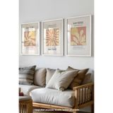 Basquiart Dekoratif Matisse Temalı 3'lü Beyaz Çerçeveli Poster, Tablo Seti No:36 Beyaz 33 x 48