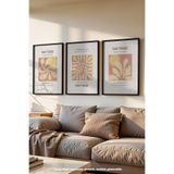 Basquiart Dekoratif Matisse Temalı 3'lü Siyah Çerçeveli Poster, Tablo Seti No:36 Siyah 30 x 40
