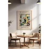 Basquiart Henri Matisse Temalı Serisi Ahşap Çerçeveli Poster, Tablo Duvar Dekoru No:14 Ahşap 30 x 40
