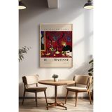 Basquiart Henri Matisse Temalı Serisi Ahşap Çerçeveli Poster, Tablo Duvar Dekoru No:22 Ahşap 30 x 40