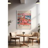 Basquiart Henri Matisse Temalı Serisi Beyaz Çerçeveli Poster, Tablo Duvar Dekoru No:19 Beyaz 30 x 40