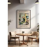 Basquiart Henri Matisse Temalı Serisi Siyah Çerçeveli Poster, Tablo Duvar Dekoru No:14 Siyah 21 x 30