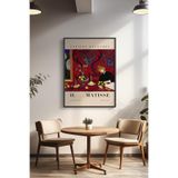 Basquiart Henri Matisse Temalı Serisi Siyah Çerçeveli Poster, Tablo Duvar Dekoru No:22 Siyah 15 x 21