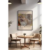 Basquiart Henri Matisse Temalı Serisi Siyah Çerçeveli Poster, Tablo Duvar Dekoru No:24 Siyah 33 x 48