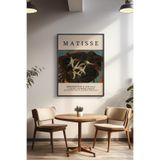 Basquiart Henri Matisse Temalı Serisi Siyah Çerçeveli Poster, Tablo Duvar Dekoru No:4 Siyah 30 x 40