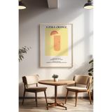 Basquiart Kokteyl Temalı Serisi Ahşap Çerçeveli Poster, Tablo, Cafe, Restoran, Mutfak Duvar Dekoru No:18 Ahşap 50 x 70