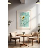 Basquiart Kokteyl Temalı Serisi Ahşap Çerçeveli Poster, Tablo, Cafe, Restoran, Mutfak Duvar Dekoru No:47 Ahşap 21 x 30