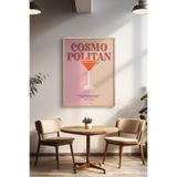 Basquiart Kokteyl Temalı Serisi Ahşap Çerçeveli Poster, Tablo, Cafe, Restoran, Mutfak Duvar Dekoru No:53 Ahşap 33 x 48