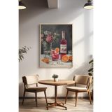 Basquiart Kokteyl Temalı Serisi Ahşap Çerçeveli Poster, Tablo, Cafe, Restoran, Mutfak Duvar Dekoru No:59 Ahşap 30 x 40