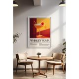 Basquiart Kokteyl Temalı Serisi Beyaz Çerçeveli Poster, Tablo, Cafe, Restoran, Mutfak Duvar Dekoru No:10 Beyaz 33 x 48