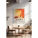 Basquiart Kokteyl Temalı Serisi Beyaz Çerçeveli Poster, Tablo, Cafe, Restoran, Mutfak Duvar Dekoru No:14 Beyaz 15 x 21