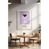 Basquiart Kokteyl Temalı Serisi Beyaz Çerçeveli Poster, Tablo, Cafe, Restoran, Mutfak Duvar Dekoru No:16 Beyaz 21 x 30