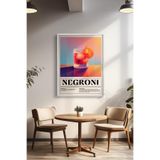 Basquiart Kokteyl Temalı Serisi Beyaz Çerçeveli Poster, Tablo, Cafe, Restoran, Mutfak Duvar Dekoru No:2 Beyaz 21 x 30