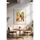 Basquiart Kokteyl Temalı Serisi Beyaz Çerçeveli Poster, Tablo, Cafe, Restoran, Mutfak Duvar Dekoru No:35 Beyaz 33 x 48