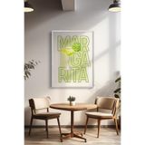 Basquiart Kokteyl Temalı Serisi Beyaz Çerçeveli Poster, Tablo, Cafe, Restoran, Mutfak Duvar Dekoru No:44 Beyaz 33 x 48