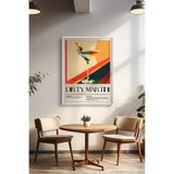 Basquiart Kokteyl Temalı Serisi Beyaz Çerçeveli Poster, Tablo, Cafe, Restoran, Mutfak Duvar Dekoru No:8 Beyaz 33 x 48