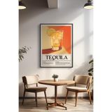 Basquiart Kokteyl Temalı Serisi Siyah Çerçeveli Poster, Tablo, Cafe, Restoran, Mutfak Duvar Dekoru No:14 Siyah 30 x 40