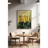 Basquiart Kokteyl Temalı Serisi Siyah Çerçeveli Poster, Tablo, Cafe, Restoran, Mutfak Duvar Dekoru No:15 Siyah 21 x 30