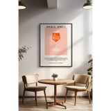 Basquiart Kokteyl Temalı Serisi Siyah Çerçeveli Poster, Tablo, Cafe, Restoran, Mutfak Duvar Dekoru No:15 Siyah 50 x 70