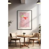 Basquiart Kokteyl Temalı Serisi Siyah Çerçeveli Poster, Tablo, Cafe, Restoran, Mutfak Duvar Dekoru No:46 Siyah 15 x 21