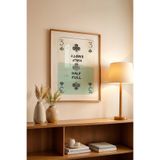 Basquiart Lucky You Temalı Serisi Ahşap Çerçeveli Poster, Tablo Duvar Dekoru No:103 Ahşap 15 x 21