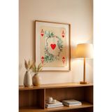 Basquiart Lucky You Temalı Serisi Ahşap Çerçeveli Poster, Tablo Duvar Dekoru No:2 Ahşap 15 x 21