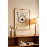 Basquiart Lucky You Temalı Serisi Ahşap Çerçeveli Poster, Tablo Duvar Dekoru No:3 Ahşap 30 x 40