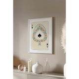 Basquiart Lucky You Temalı Serisi Beyaz Çerçeveli Poster, Tablo Duvar Dekoru No:3 Beyaz 15 x 21
