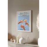 Basquiart Lucky You Temalı Serisi Beyaz Çerçeveli Poster, Tablo Duvar Dekoru No:32 Beyaz 30 x 40