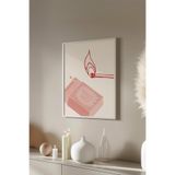 Basquiart Lucky You Temalı Serisi Beyaz Çerçeveli Poster, Tablo Duvar Dekoru No:63 Beyaz 30 x 40