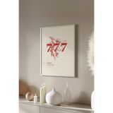 Basquiart Lucky You Temalı Serisi Beyaz Çerçeveli Poster, Tablo Duvar Dekoru No:66 Beyaz 30 x 40
