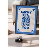 Basquiart Lucky You Temalı Serisi Siyah Çerçeveli Poster, Tablo Duvar Dekoru No:23 Siyah 50 x 70