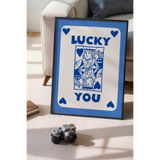 Basquiart Lucky You Temalı Serisi Siyah Çerçeveli Poster, Tablo Duvar Dekoru No:24 Siyah 15 x 21
