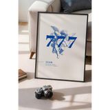 Basquiart Lucky You Temalı Serisi Siyah Çerçeveli Poster, Tablo Duvar Dekoru No:27 Siyah 30 x 40