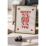 Basquiart Lucky You Temalı Serisi Siyah Çerçeveli Poster, Tablo Duvar Dekoru No:61 Siyah 21 x 30