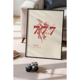 Basquiart Lucky You Temalı Serisi Siyah Çerçeveli Poster, Tablo Duvar Dekoru No:66 Siyah 21 x 30