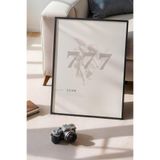 Basquiart Lucky You Temalı Serisi Siyah Çerçeveli Poster, Tablo Duvar Dekoru No:8 Siyah 15 x 21