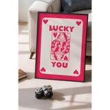Basquiart Lucky You Temalı Serisi Siyah Çerçeveli Poster, Tablo Duvar Dekoru No:83 Siyah 50 x 70