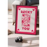 Basquiart Lucky You Temalı Serisi Siyah Çerçeveli Poster, Tablo Duvar Dekoru No:84 Siyah 50 x 70