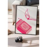Basquiart Lucky You Temalı Serisi Siyah Çerçeveli Poster, Tablo Duvar Dekoru No:85 Siyah 15 x 21