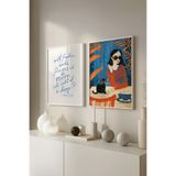 Basquiart Oscar Wilde Temalı 2'li Beyaz Çerçeveli Poster, Sanatsal Tablo Seti No:3 Beyaz 30 x 40