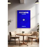 Basquiart Şehir Temalı Serisi Ahşap Çerçeveli Poster, Tablo Duvar Dekoru No:1 Ahşap 21 x 30