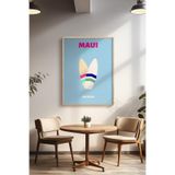 Basquiart Şehir Temalı Serisi Ahşap Çerçeveli Poster, Tablo Duvar Dekoru No:15 Ahşap 33 x 48