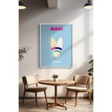Basquiart Şehir Temalı Serisi Beyaz Çerçeveli Poster, Tablo Duvar Dekoru No:14 Beyaz 21 x 30