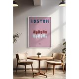 Basquiart Şehir Temalı Serisi Beyaz Çerçeveli Poster, Tablo Duvar Dekoru No:41 Beyaz 33 x 48