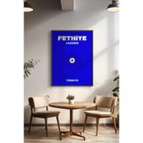 Basquiart Şehir Temalı Serisi Siyah Çerçeveli Poster, Tablo Duvar Dekoru No:1 Siyah 30 x 40
