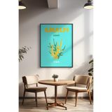 Basquiart Şehir Temalı Serisi Siyah Çerçeveli Poster, Tablo Duvar Dekoru No:10 Siyah 15 x 21