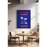 Basquiart Şehir Temalı Serisi Siyah Çerçeveli Poster, Tablo Duvar Dekoru No:40 Siyah 15 x 21