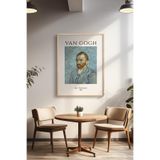 Basquiart Vincent Van Gogh Temalı Serisi Ahşap Çerçeveli Poster, Tablo Duvar Dekoru No:11 Ahşap 50 x 70