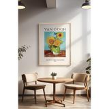 Basquiart Vincent Van Gogh Temalı Serisi Ahşap Çerçeveli Poster, Tablo Duvar Dekoru No:21 Ahşap 15 x 21